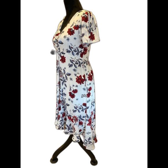 Candie's Dresses & Skirts - Candies Dress Womens Size Small  Smocked High Low Flowy Chic  Flutter Sleeve